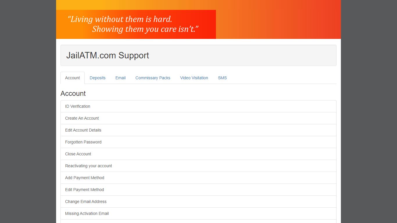 JailATM™ Web Deposits