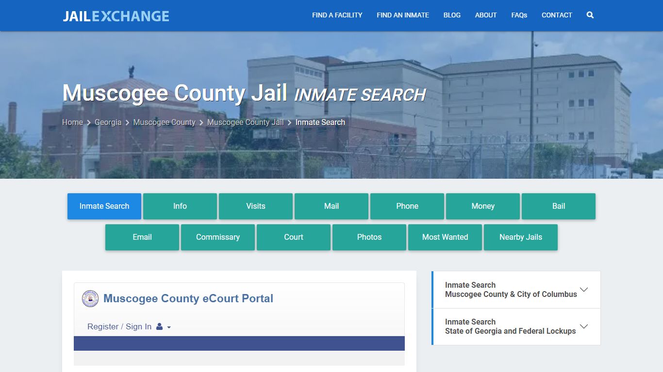 Muscogee County Jail Inmate Search - Jail Exchange